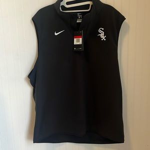 Nike fleece vest Chicago white Sox large new with tags